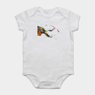 Spirograph Patterned Papua New Guinea Localities Baby Bodysuit